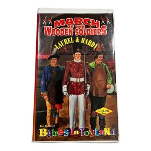 Laurel & Hardy March of the‎ Wooden Soldiers VHS Movie Babes in Toyland